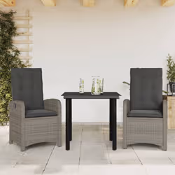 VidaXL 3212360 set mobili da esterno Grigio scuro - Vista aggiuntiva 2