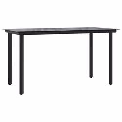 Set da Pranzo da Giardino 7 pz con Cuscini in Polyrattan Grigiocod mxl 89952 - Vista aggiuntiva 3
