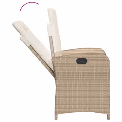 VidaXL 3212380 set mobili da esterno Crema, Bianco - Vista aggiuntiva 5