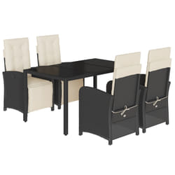 VidaXL 3212452 set mobili da esterno Crema, Bianco