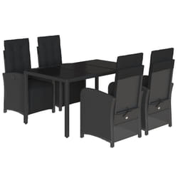 VidaXL 3212458 set mobili da esterno Nero