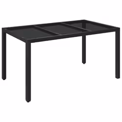 VidaXL 3212458 set mobili da esterno Nero - Vista aggiuntiva 4