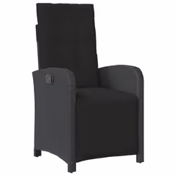 Set da Pranzo da Giardino 9 pz con Cuscini Nero in Polyrattancod mxl 87502 - Vista aggiuntiva 3