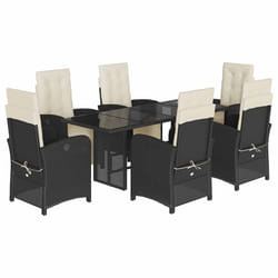 VidaXL 3212486 set mobili da esterno Crema, Bianco