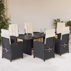 VidaXL 3212490 set mobili da esterno Crema, Bianco - Vista aggiuntiva 2