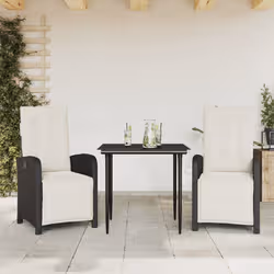 VidaXL 3212514 set mobili da esterno Crema, Bianco - Vista aggiuntiva 2