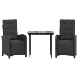 VidaXL 3212535 set mobili da esterno Nero