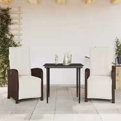 VidaXL 3212542 set mobili da esterno Crema, Bianco - Vista aggiuntiva 2