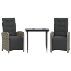 VidaXL 3212556 set mobili da esterno Grigio scuro