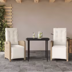 VidaXL 3212577 set mobili da esterno Crema, Bianco - Vista aggiuntiva 2
