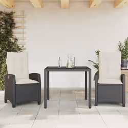 VidaXL 3212631 set mobili da esterno Crema, Bianco - Vista aggiuntiva 2