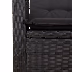 VidaXL 3212638 set mobili da esterno Nero - Vista aggiuntiva 6