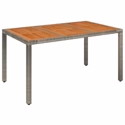 Set da Pranzo da Giardino 7 pz con Cuscini in Polyrattan Grigiocod mxl 87216 - Vista aggiuntiva 3