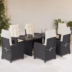 VidaXL 3212687 set mobili da esterno Crema, Bianco - Vista aggiuntiva 2