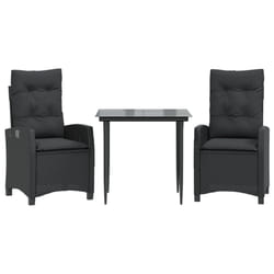 VidaXL 3212742 set mobili da esterno Nero