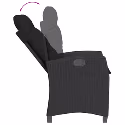 VidaXL 3212742 set mobili da esterno Nero - Vista aggiuntiva 6
