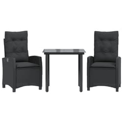 VidaXL 3212754 set mobili da esterno Nero