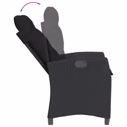 VidaXL 3212754 set mobili da esterno Nero - Vista aggiuntiva 6