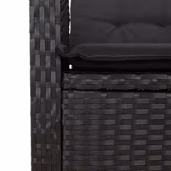 VidaXL 3212754 set mobili da esterno Nero - Vista aggiuntiva 7