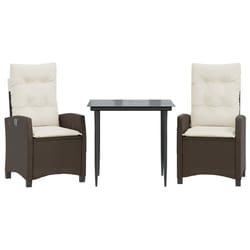 VidaXL 3212762 set mobili da esterno Crema, Bianco