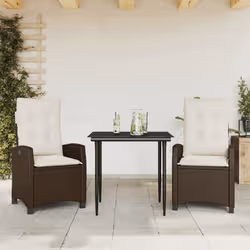 VidaXL 3212762 set mobili da esterno Crema, Bianco - Vista aggiuntiva 2