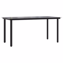 Set da Pranzo da Giardino 7pz con Cuscini in Polyrattan Marronecod mxl 87211 - Vista aggiuntiva 3