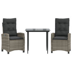 VidaXL 3212782 set mobili da esterno Grigio scuro