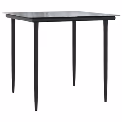 Set da Pranzo da Giardino 5 pz con Cuscini in Polyrattan Grigiocod mxl 87217 - Vista aggiuntiva 3