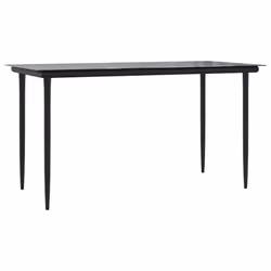 Set da Pranzo da Giardino 5 pz con Cuscini in Polyrattan Grigiocod mxl 111034 - Vista aggiuntiva 3