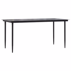 Set da Pranzo da Giardino 7 pz con Cuscini in Polyrattan Grigiocod mxl 111035 - Vista aggiuntiva 3
