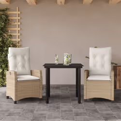 VidaXL 3212814 set mobili da esterno Crema, Bianco - Vista aggiuntiva 2