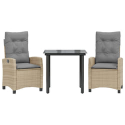 VidaXL 3212834 set mobili da esterno Grigio chiaro