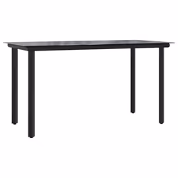 Set Pranzo da Giardino 9 pz con Cuscini Beige Misto Polyrattancod mxl 87045 - Vista aggiuntiva 3