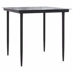 Set Pranzo da Giardino 3pz con Cuscini Grigio Chiaro Polyrattancod mxl 87301 - Vista aggiuntiva 3