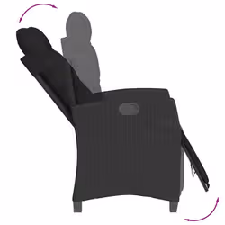 VidaXL 3212890 set mobili da esterno Nero - Vista aggiuntiva 4