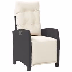 Set da Pranzo da Giardino 7 pz Nero con Cuscini in Polyrattancod mxl 92032 - Vista aggiuntiva 3