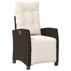 Set da Pranzo da Giardino 7pz con Cuscini in Polyrattan Marronecod mxl 87078 - Vista aggiuntiva 3