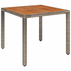 vidaXL Set da Pranzo da Giardino 3 pz con Cuscini in Polyrattan Grigio - Vista aggiuntiva 3
