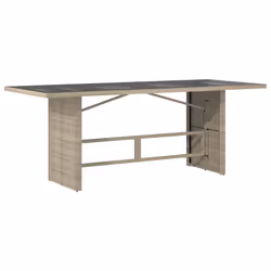 vidaXL Set Pranzo da Giardino 9pz con Cuscini Grigio Chiaro Polyrattan - Vista aggiuntiva 3