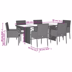 VidaXL 3213508 set mobili da esterno - Vista aggiuntiva 7