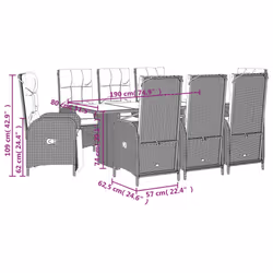VidaXL 3213516 set mobili da esterno - Vista aggiuntiva 8