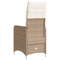 VidaXL 365683 sedia da esterno Resina, Acciaio Crema, Bianco - Vista aggiuntiva 6