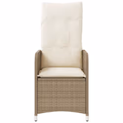 VidaXL 365703 sedia da esterno Resina, Acciaio Crema, Bianco - Vista aggiuntiva 4