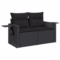 VidaXL 365972, 2 seduta(e), Nero, 110 kg, 1240 mm, 620 mm, 690 mm