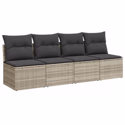 VidaXL 366178, 4 seduta(e), Grigio scuro, 110 kg, 2200 mm, 620 mm, 690 mm