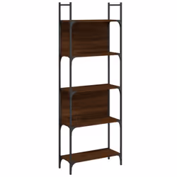 Libreria 5 Ripiani Rovere Marrone 60,5x24x166,5 cm Multistratocod mxl 133969 - Vista aggiuntiva 2