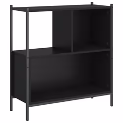 Libreria Nera 72x28x77,5 cm in Legno Multistratocod mxl 133813 - Vista aggiuntiva 2