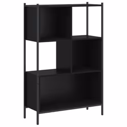 Libreria Nera 72x28x109 cm in Legno Multistratocod mxl 109921 - Vista aggiuntiva 2