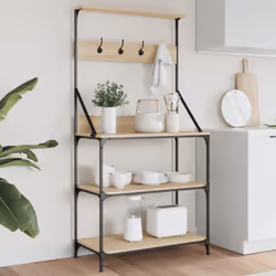 Liberate lo spazio sul bancone con questo scaffale da cucina che presenta una grande disponibilità di spazio. Materiale robus ...