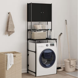 Mobile per Lavatrice Nero 68x48,5x194 cm Vidaxl 56528